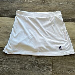 Kids White Adidas Skort